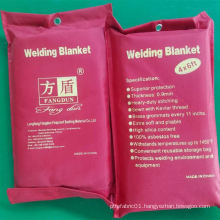 China Made 100% Fiberglass welding fire blanket